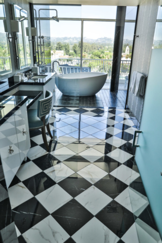 porcelain countertops and tile
