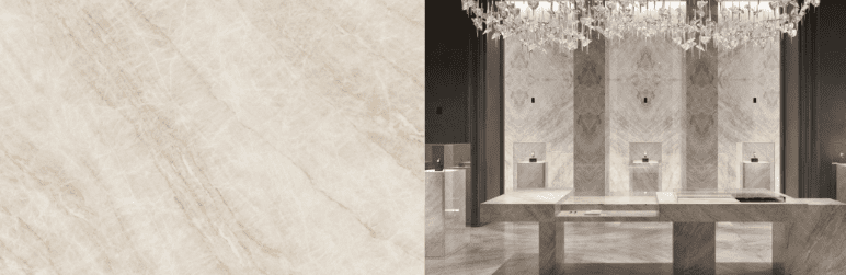 Infinity Porcelain Colors’ new collection, shown here in the stunning Taj Mahal shade.